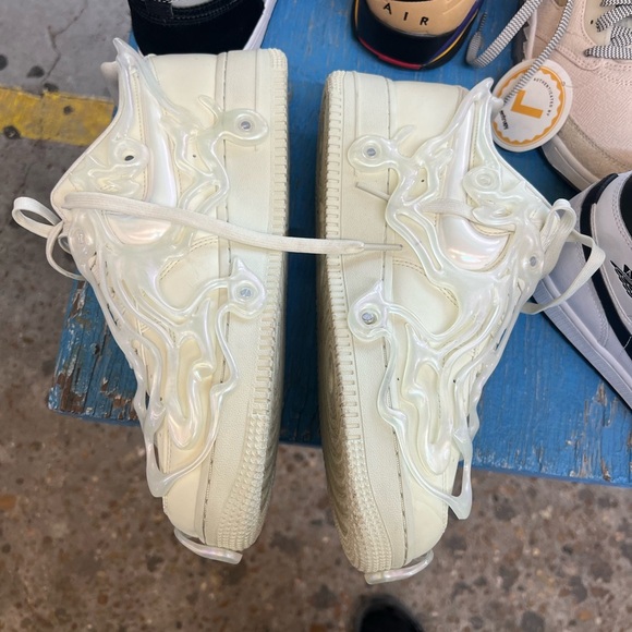 Nike Cream Athletic Shoes Nike Air Force 1 Sea Glass Pack Ladies size 11.5 - Picture 1 of 7